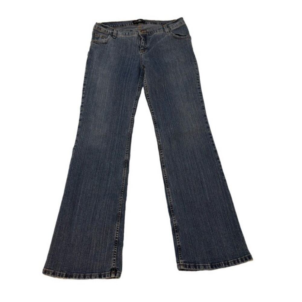 Danesi Mid Rise Bootcut Jeans Size 11/12 Vintage Bedazzled Medium Wash NWT Y2K